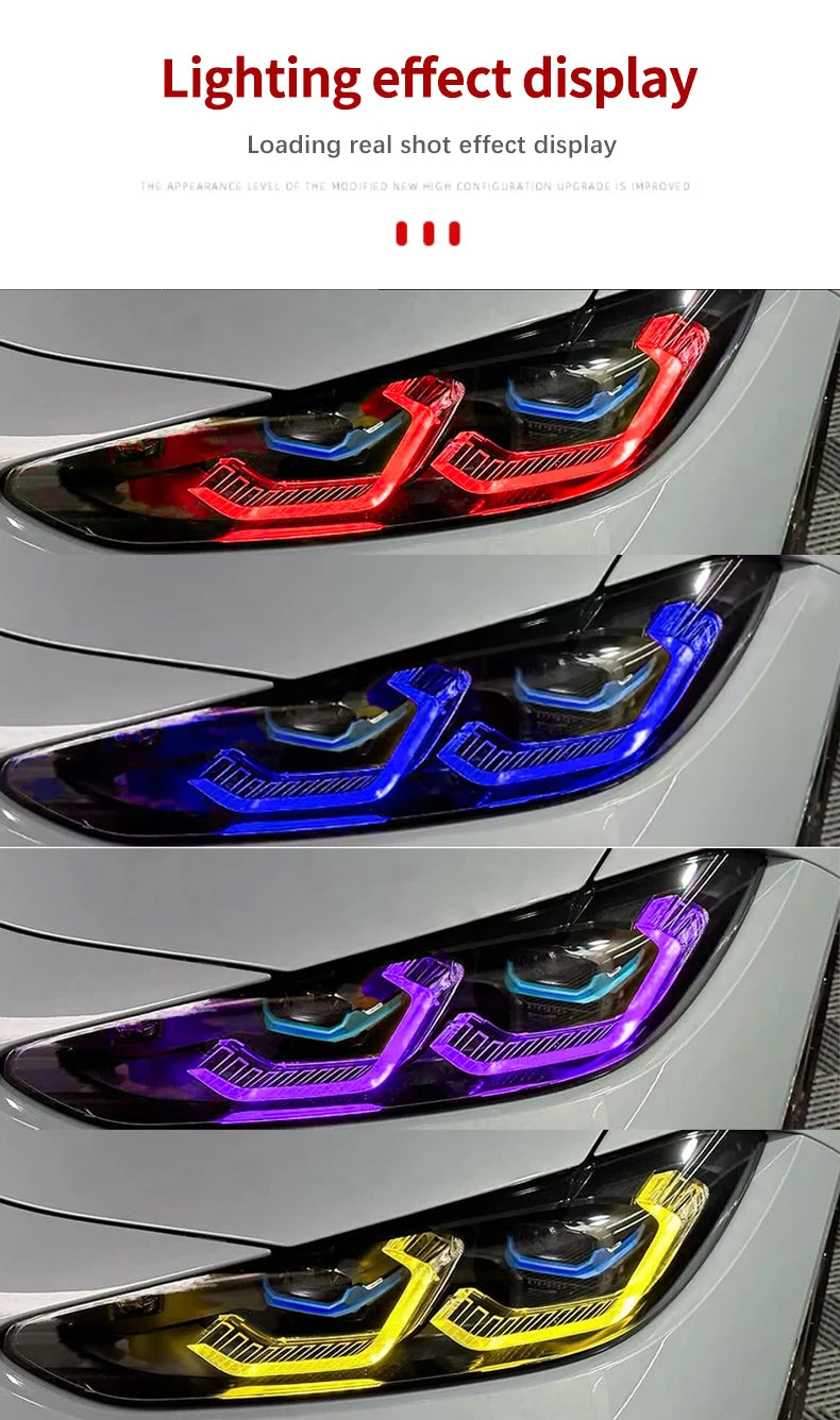 For BMW G80 G82 G22 G23 G26 Laser Headlight Kit RGB DRL Module Left Right Upgrade Direct Fit OEM Style Retrofit 2021 2025