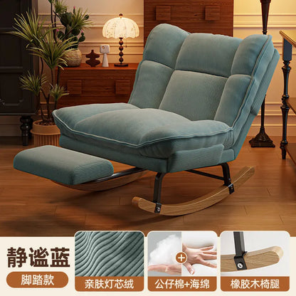 Rocking chair Reclining chair Adults can sleep and lie down Lunch break  New balcony Home leisure Lazy sofa