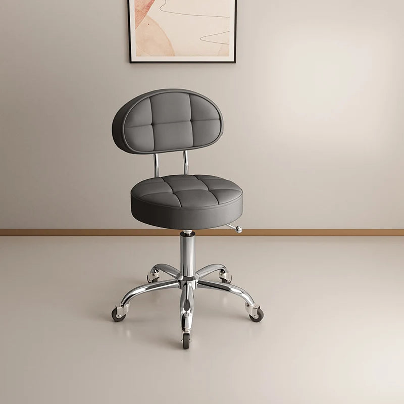Professional Beauty Salon Chairs Backrest Barber Pedicure Chair Lifting Manicure Hairdresser Hair Salons Wheel Stool Furniture