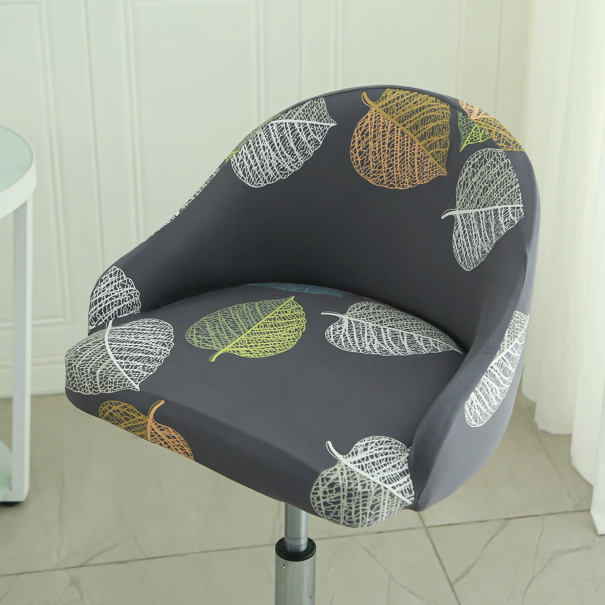 1PC Semi-Circular Universal Wear-Resistant Chair Cover Chair Cover Dust-proof Elastic Restaurant Hotel Dining Chair Cover 의자 커버