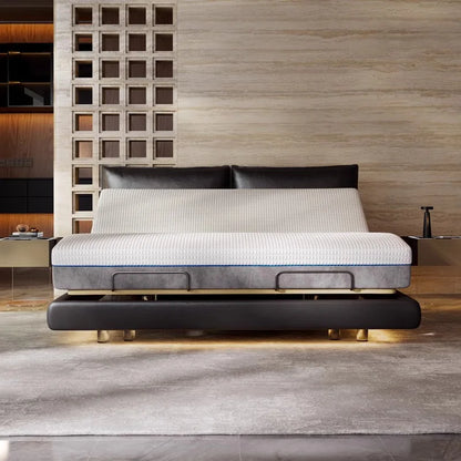 Luxury Adjustable Home Double Bed Separable king Size Soft Bed Wireless Remote Control with Light Smart Bed
