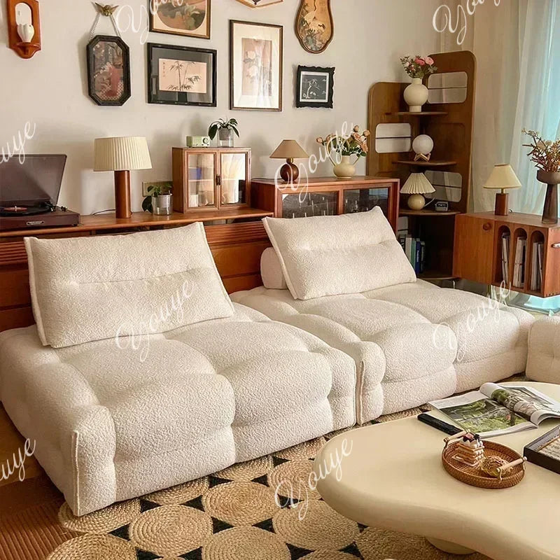 H-XM Fancy Unique Living Room Sofas New Arrival Large Wood Luxury Nordic Lazy Sofa Modern Floor European Divano Apartment Furnit
