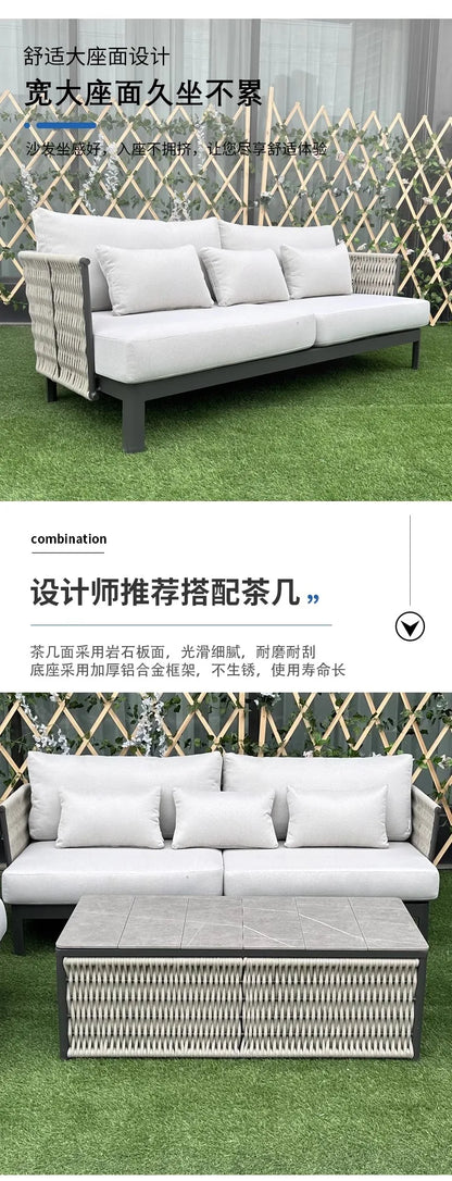 Advanced Luxury Outdoor Sofas Simplicity Creative New Style Garden Sofas Villa Party Accent Furniture Arredo Giardino Lshysf