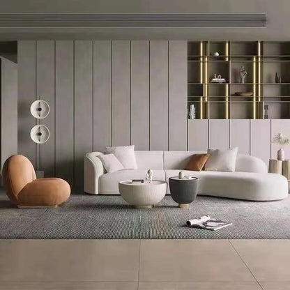 Nordic Style Modern Modular Tufted Fabric Sofa Set for Living Room Hotel or Apartment