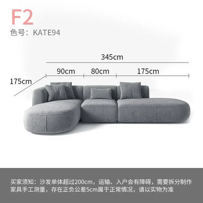 Minimalist modern white sofa