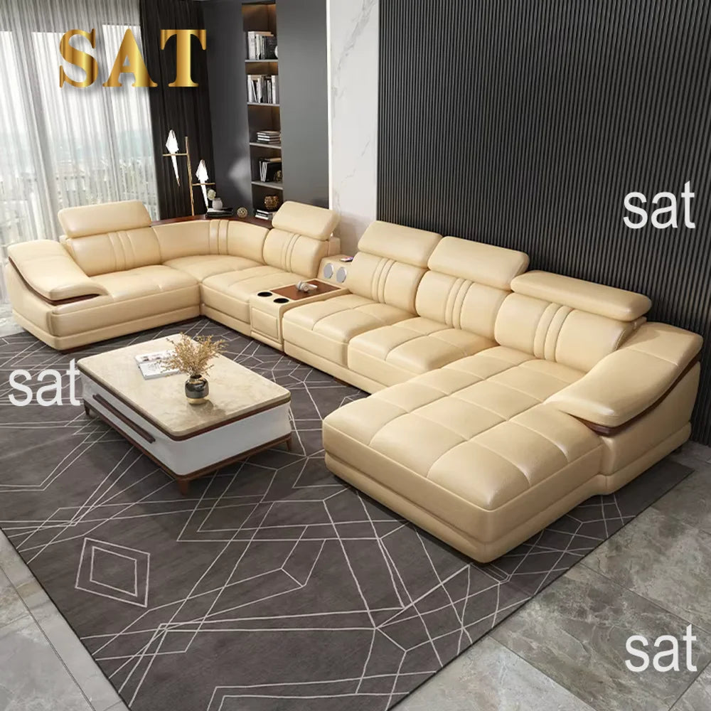 High Quality Genuine Leather Sofa Genuine Leather Sofa Modern Genuine Leather Sofa Modern
