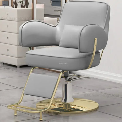 Beauty Salon Chair professional Hairdressing Chairs Stainless Steel Barber Chairs Modern Salon Furniture simple Lift Swivel Seat
