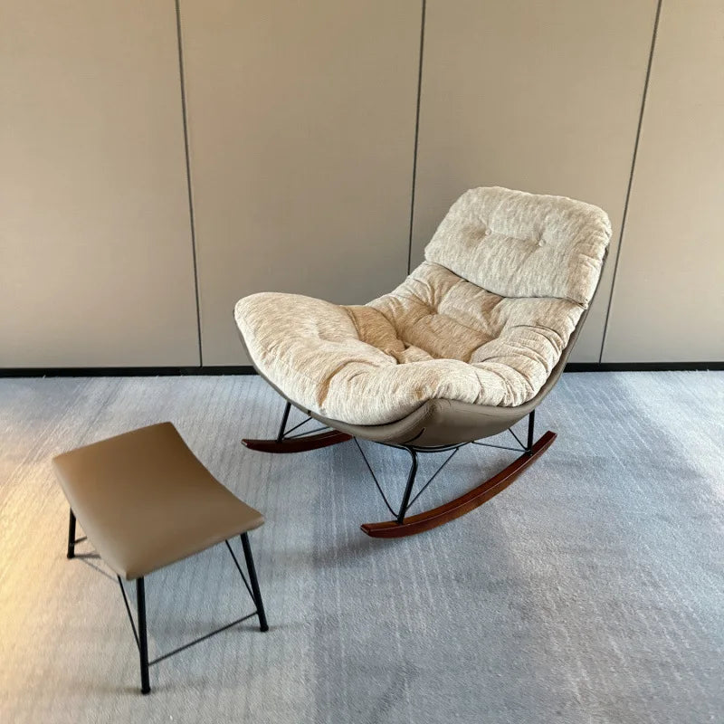 Premium light luxury lazy rocking chair sedentary without collapsing living room single sofa chair