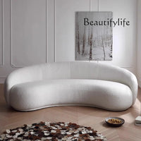 Cashew sofa Nordic light luxury modern simple living room fabric sofa combination straight row sofa