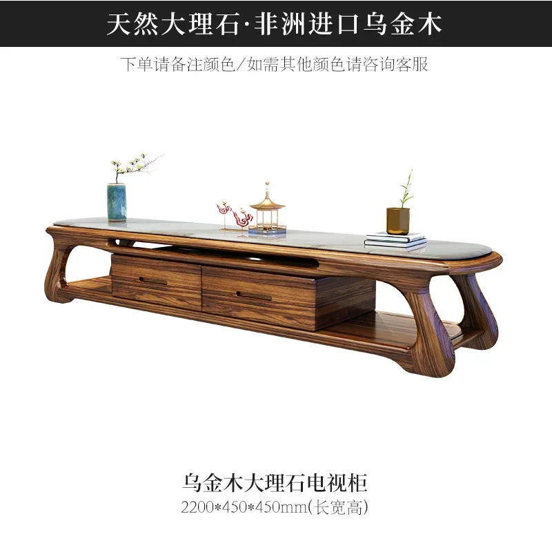 A71Chinese ebony leather sofa modern simple solid wood villa living room leather sofa