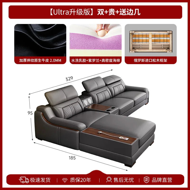 Genuine Leather Modern Sofas Luxury Recliner Comfortable Relax Armchairs Sofas Bedrooms Lazy Sillas Para Sala De Estar Furniture
