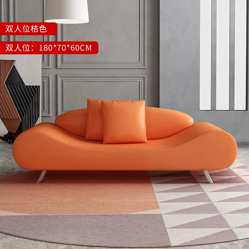 Nordic Relaxing Minimalist Modern Design Comfortable Living Room Sofas Elegant Light Luxury High-quality Simple Hotel Furniture