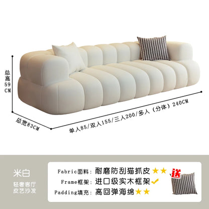 Soft Pillows Stylish European Modern Plush Reclining Sectional Sofa Comfortable Living Room Furniture Trendy Mueble Home Decor