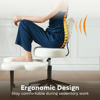 Cross Leg  Meditation with Wheels, ADHD  Height Adjustable Seat, Adjustable Footstool Chair Gaming Game