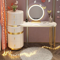 Bedroom Italian Light Luxury Dressing Table Wind Storage Cabinet One Small Apartment Makeup Dresser
