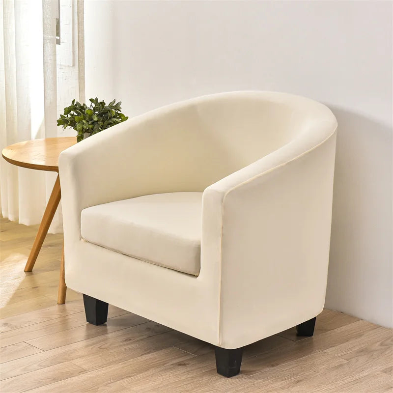 Elastic Spandex Tub Chair Cover Stretch Armchair Cover Club Sofa Slipcover for Living Room Couch Covers with Seat Cushion Covers
