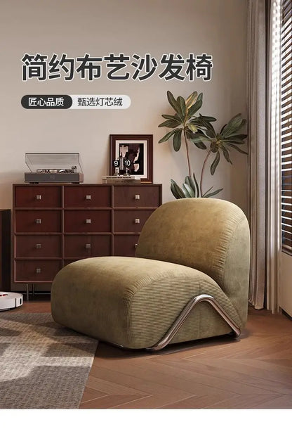 Medieval Wabi Sabi Wind Single Sofa for Living Room Home Hotel Homestay Reception Creative Designer Leisure Chair with