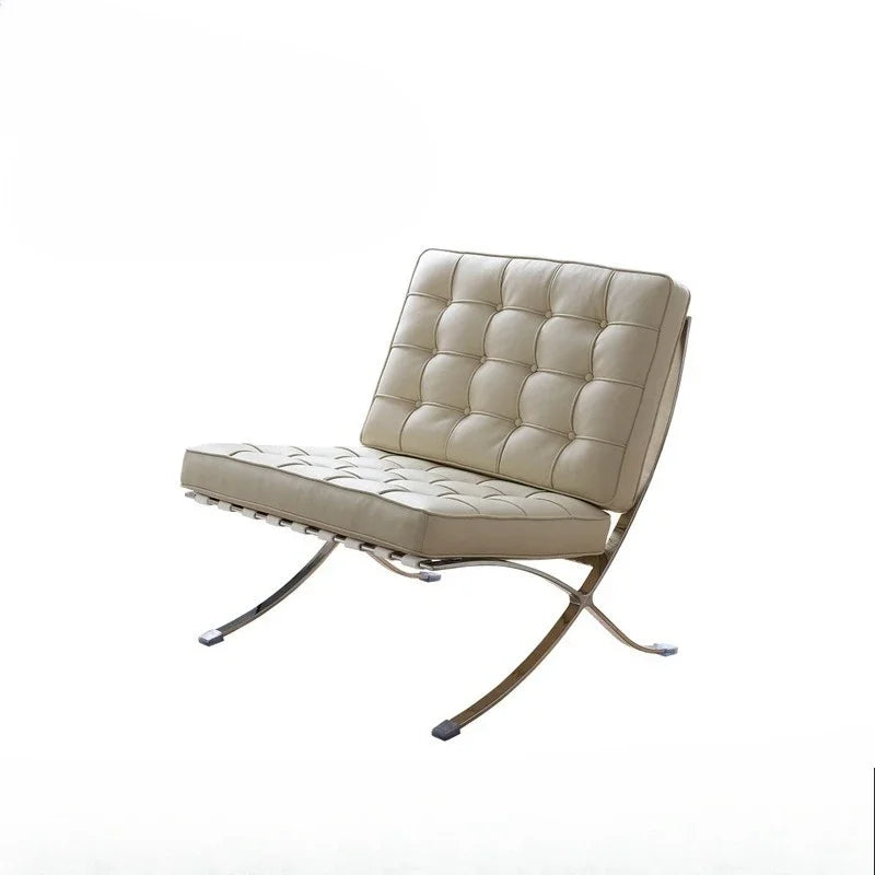 LL Stainless Steel Relaxing Chair Sturdy and Durable Single-person Sofa Chair Modern Leisure Chair Luxury Living Room Furniture