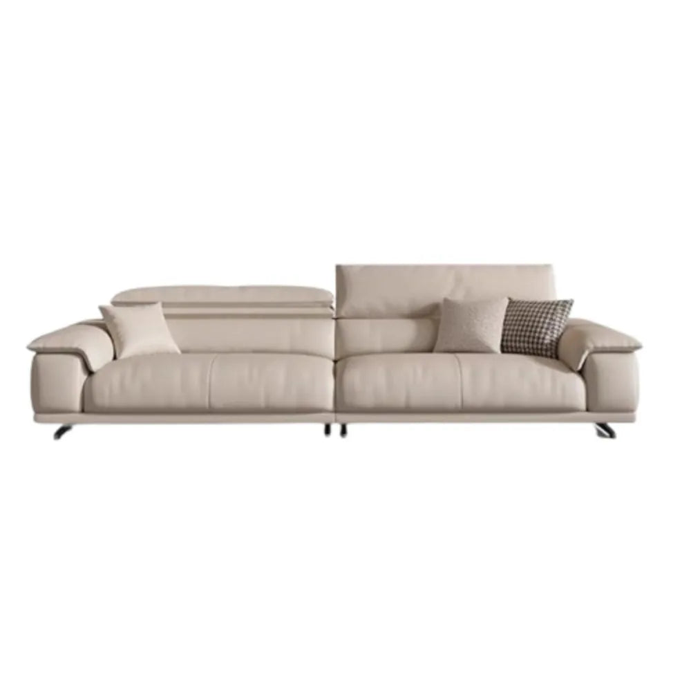 Genuine Leather Italian Living Room Sofa Luxury Lounge Designer Minimalist Sofas Modern Family Muebles Furniture Decoration
