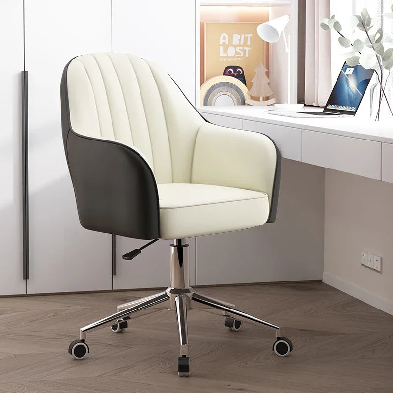 Nordic Home Computer Chair Office  Book Desk Chair Sliding Wheelchair Dormitory Lifting Chair Sofa Comfortable Bedroom