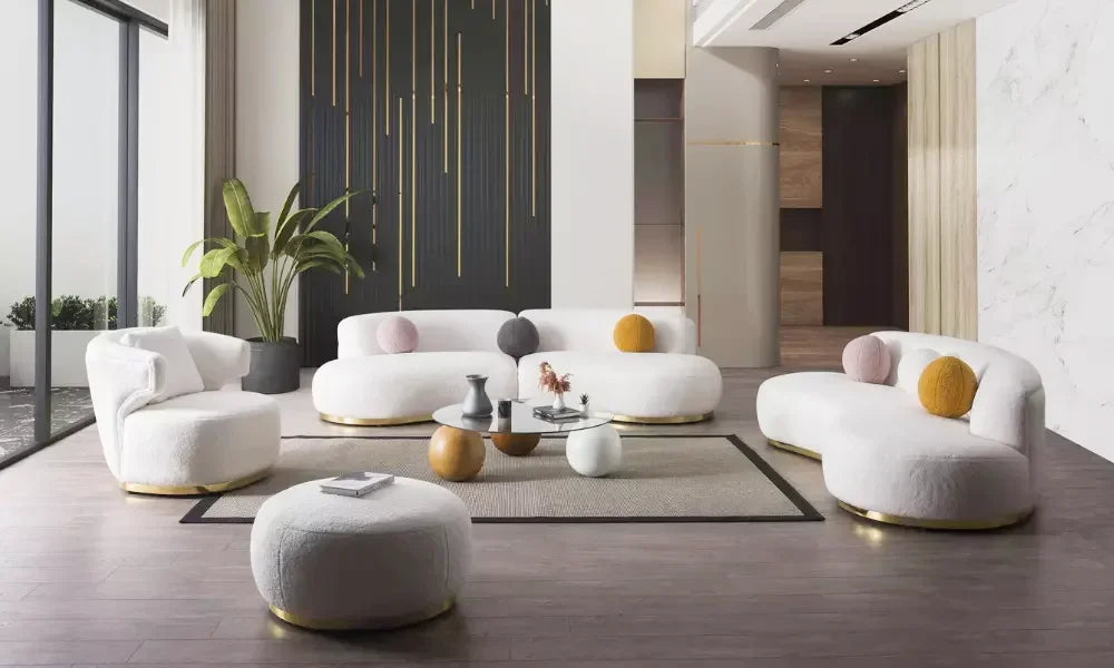 -Modern Luxury Living Room Sofa Set Family Office Furniture Sofa Villa Apartment Living Room Furniture