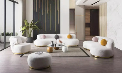 -Modern Luxury Living Room Sofa Set Family Office Furniture Sofa Villa Apartment Living Room Furniture