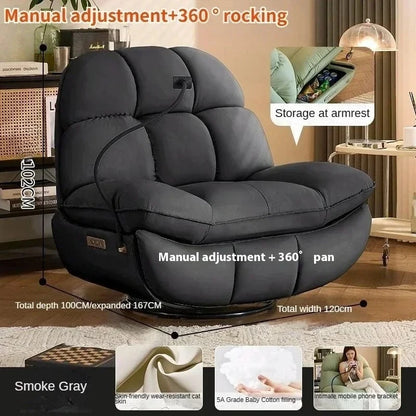 Lazy Sofa First-class Leisure Sofa Electric Intelligent Multifunctional Living Room Single Person Sofa Can Sleep and Lie Down