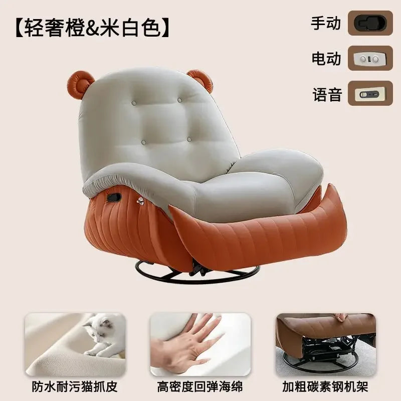 Electric single sofa, home living room leisure recliner