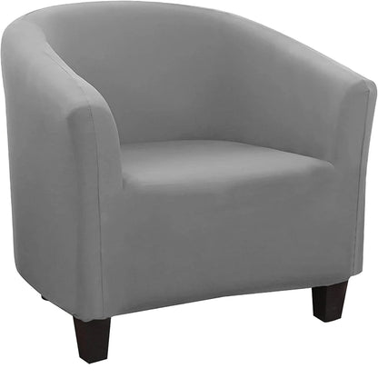 Stretch Club Chair Slipcover Spandex Barrel Chair Covers Printed Tub Living Room Armchair Covers Furniture Protector Sofa Cover