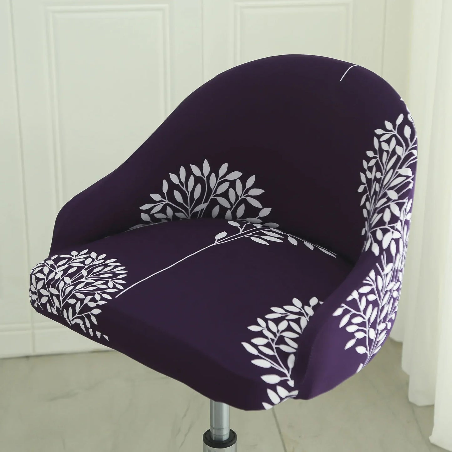 1PC Semi-Circular Universal Wear-Resistant Chair Cover Chair Cover Dust-proof Elastic Restaurant Hotel Dining Chair Cover 의자 커버
