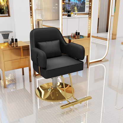 Luxury High Quality Hair Salon Haircut Chair for Beauty Salon Adjustable High Seat Barber Chair Salon