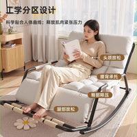 Recliner Rocking Chair Sitting and Sleeping Dual-purpose Double Lunch Break Chair Balcony Home Leisure Lazy Sofa Chair Ergonomic