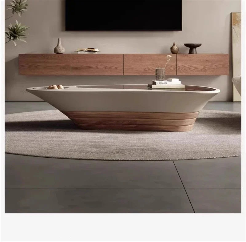 Table à thé design nordique Tables basses irrégulières pour salon meubles de maison lumière luxe créatif canapé Table d'appoint bureau