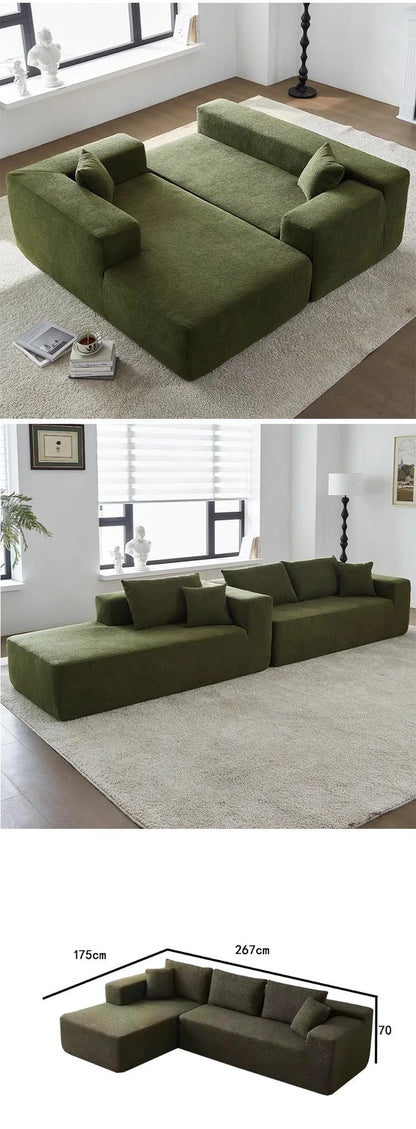 Vacuum Compression Roll Sofa Compression Sofa Full Sponge No Skeleton Small Apartment Sofa