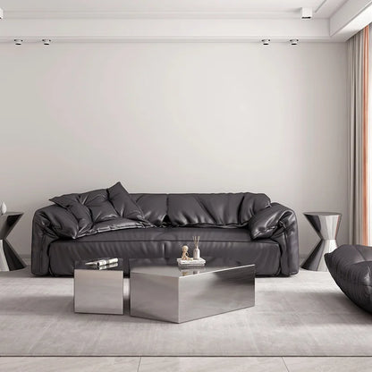 Stainless Steel Coffee Table Light Luxury Modern Simple Coffee Table Fashionable Creative Living Room Furniture Quemo YS40CC