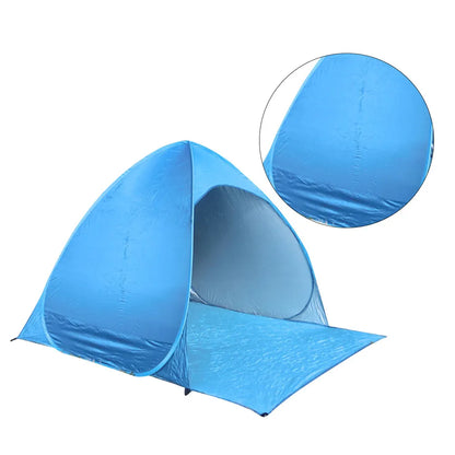 1Pcs Automatic Beach Tent Instant Pop Up Sun Shelter for Camping Fishing Hiking Picnic Outdoor Activities Lightweight Portable