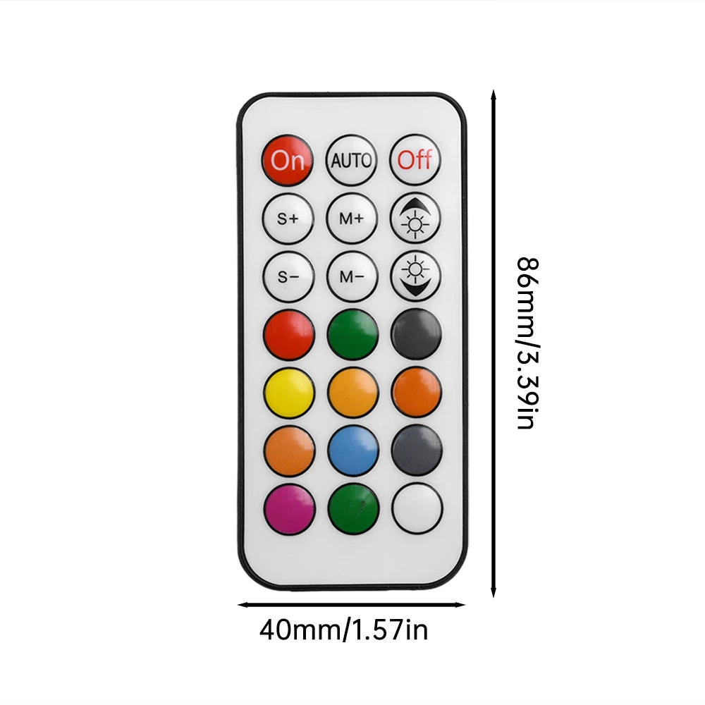 21 Key LED Controller Colorful LED Strip Controller RF Wireless Remote Control For LED Strip Dimmer Dimming Switch DC5-24V