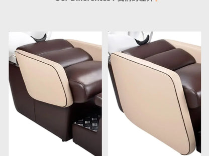yj5 lx29Beauty Shop Lying Half Shampoo Chair Hairdressing Salon Bed Special Spa Shop Flushing Bed
