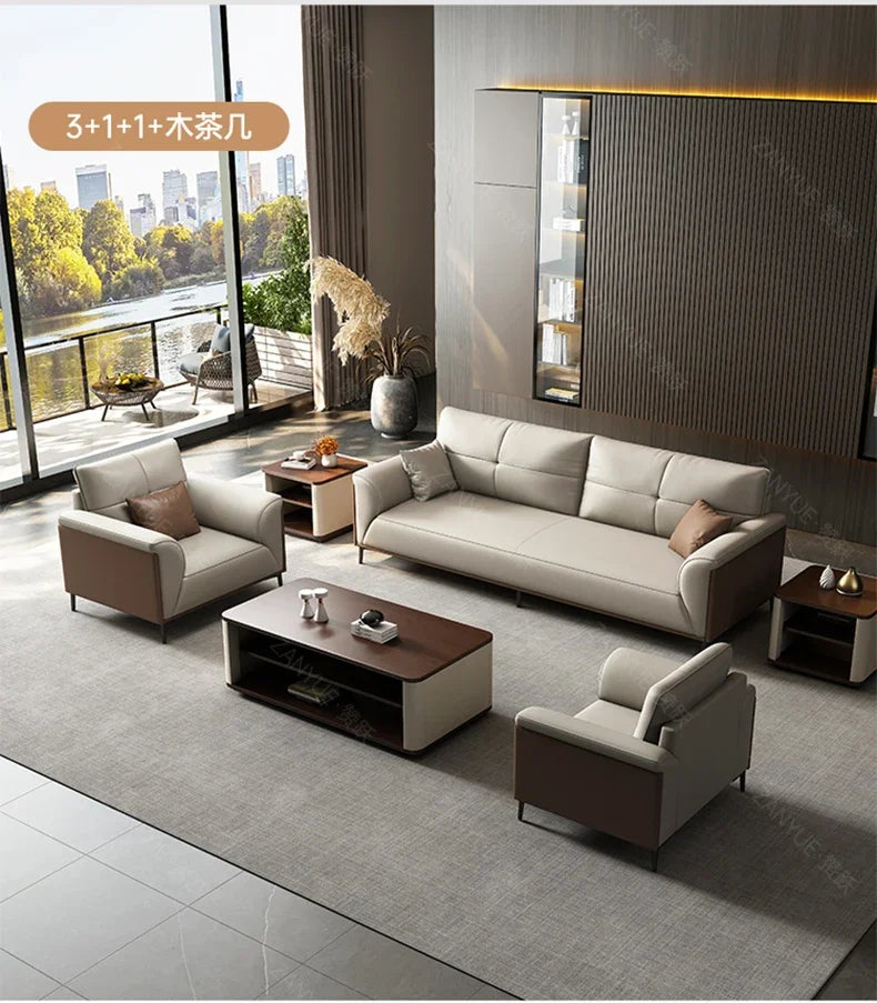 Designer Luxury Living Room Sofa Set Minimalist Beige Sectional Modern Nordic Sofas Puffs Double Canape Salon Home Furniture