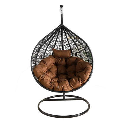 Factory Cheap Custom Fashion Outdoor Furniture Garden Modern Hammock Patio Swing Balcony Chair Woven Rattan Egg Chair With Stand