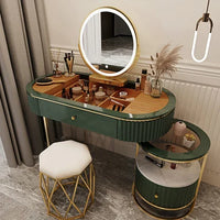 Luxury Charm Dressing Table Luxury Nordic Salon Drawer Nordic Dressing Table Mirror Chair Storage Coiffeuse Furniture Makeup