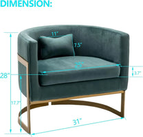 [Discounted Price, Hot Sale!]Velvet Accent Chair, Modern Upholstered Arm Chair for Living Room Bedroom Sofa Side Chair Velvet Ba