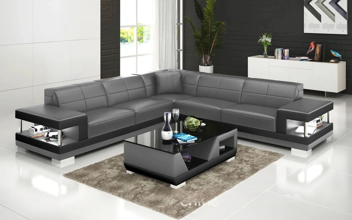 Nordic new creative leather sofa first layer cowhide modern living room sofa