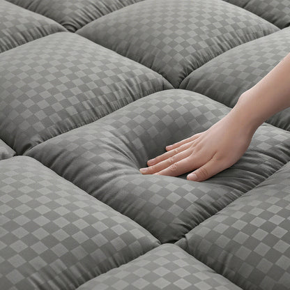 Extra Thick Mattress Topper for Back Pain Relief, Plush Mattress Pad, Soft Pillowtop Bed Toppers Ideal for Comfort and Support