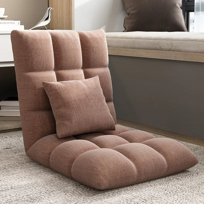 Lazy sofa single tatami bedroom balcony dormitory small sofa bed back chair folding cute floor chair