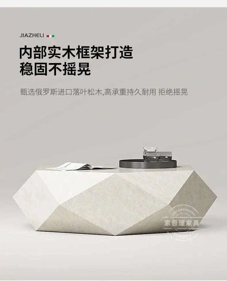 Coffee table small apartment rock slab designer atmospheric Italian living room high-end creative coffee table