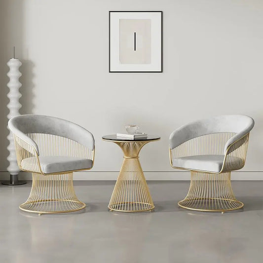 Simple cream-style swivel chair, compact light luxury sofa chair, suitable for small living rooms, balconies and home use