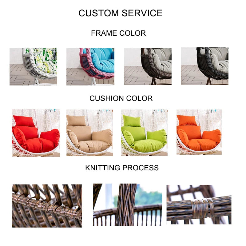 Outdoor rattan furniture high quality round garden sofa terrace balcony leisure