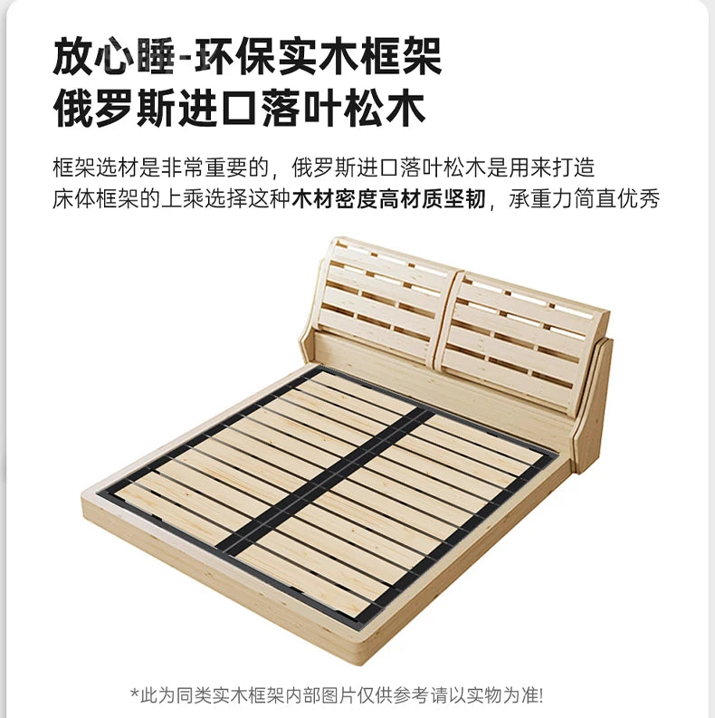 Queen Storage Bed Bedroom King Size Double Modern Frame Bed Headboard Luxury Sleeping Camas De Dormitorio Home Accessories