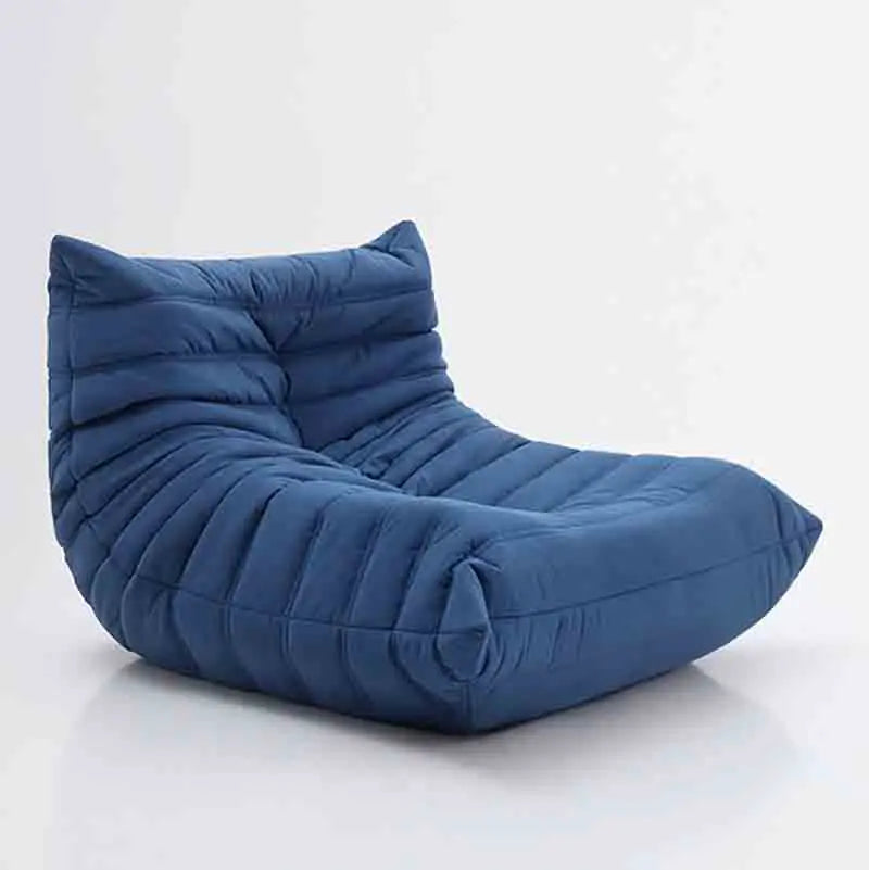 Single Seated Foam Sofa Armless Floor Sofa Lazy Couch Living Room Bedroom Balcony Leisure Chair Reading Chair Fireside Chair